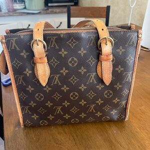 Louis Vuitton Monogram Canvas Two-Handle Messenger Bag in Brown and Tan